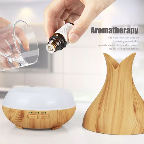 BipiLine Aromaterápiás Diffúzor - SXL - Fa Hatású - Színváltós - Világosbarna - 150ml