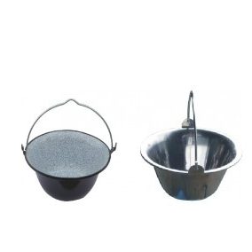 Tálaló bogrács 0,8 l. rozsdamentes