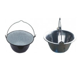 Tálaló bogrács 0,8 l. rozsdamentes