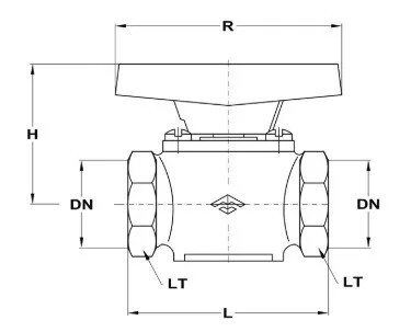 Mofém 1/2' BB AHA golyóscsap