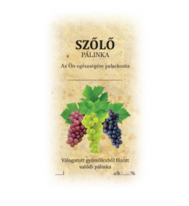 Matrica szőlő 1 db  (50 db/cs)