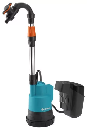 Gardena Akkumulátoros Hordóürítő Szivattyú 2000/2 18v P4a Akkumulátorral