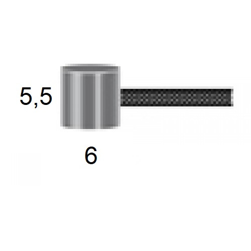 ACÉL BOWDEN UNIVERZÁLIS 2,5m NAGY KALAPÁCS VÉGGEL - T