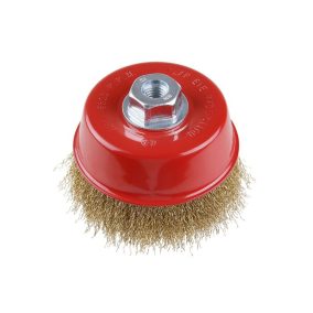 Festa fazékkefe 125mm x M14 réz bevonat