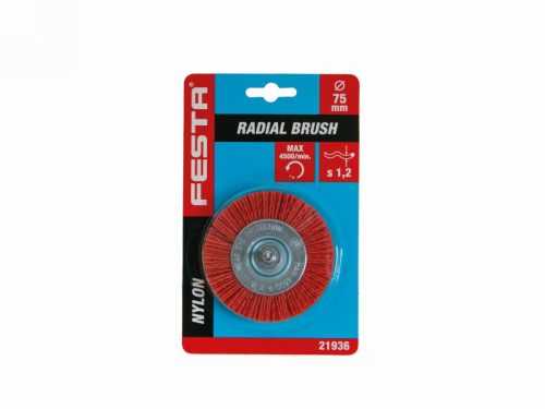 Festa körkefe csapos nylon 75mm