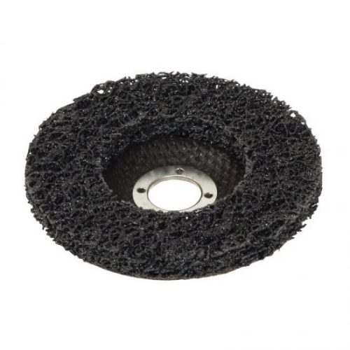 Lev Scotch-Brite néger csiszolótárcsa (nylon tárcsa) hordozótesttel 125x22,2mm