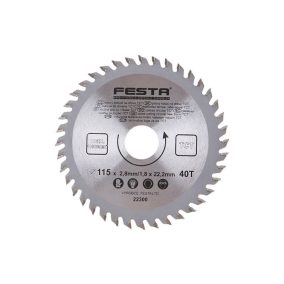 FESTA Fűrésztárcsa fához 115 x 22,2 x 1,8 mm / 40T