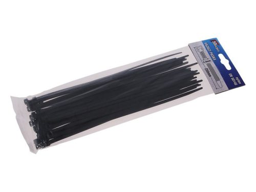 Kábelkötegelő 250x4,8 mm fekete 50 db