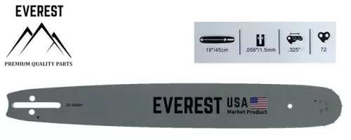 LÁNCVEZETŐ 18'.325 1,5mm 72 szem. EVEREST