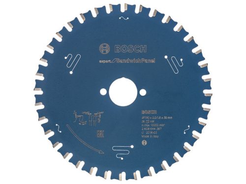 Bosch fűrésztárcsa szendvicspanelhoz  190x30x2,0mm / 36T