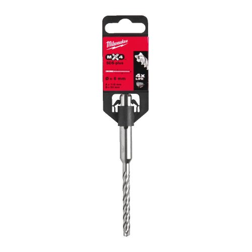 Milwaukee MX4 SDS-Plus 4 élű fúrószár  6 x 50/110 mm  1 db