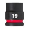 Milwaukee 1/2' Dugókulcsbetét hatlapú, gépi, rövid 19 mm - 1 db