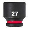 Milwaukee 1/2' Dugókulcsbetét hatlapú, gépi, rövid 27 mm - 1 db