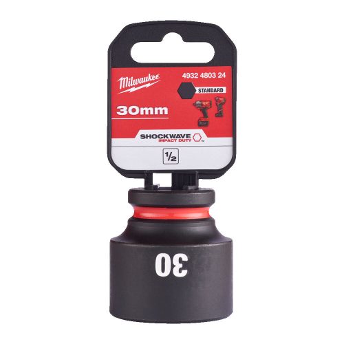 Milwaukee 1/2' Dugókulcsbetét hatlapú, gépi, rövid 30 mm - 1 db