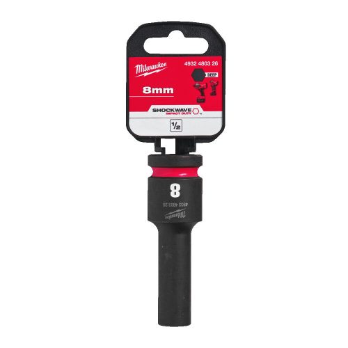 Milwaukee 1/2' Dugókulcs hatlapú 78 mm gépi, hosszú, 8 mm 1 db