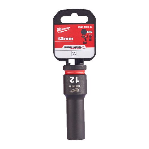 Milwaukee 1/2' Dugókulcs hatlapú 78 mm gépi, hosszú, 12 mm 1 db