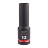 Milwaukee 1/2' Dugókulcs hatlapú 78 mm gépi, hosszú, 12 mm 1 db