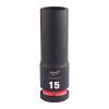Milwaukee 1/2' Dugókulcs hatlapú 78 mm gépi, hosszú, 15 mm - 1 db
