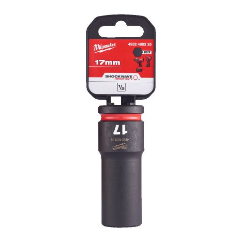 Milwaukee 1/2' Dugókulcs hatlapú 78 mm gépi, hosszú, 17 mm 1 db