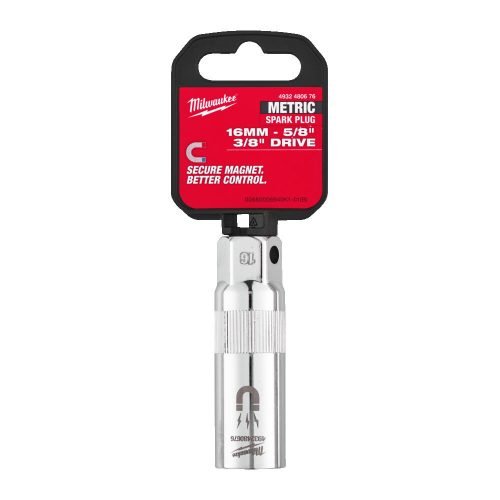 Milwaukee 3/8' Gyertyakulcs mágneses 16 mm - 1 db