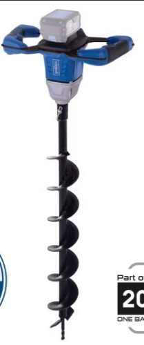 Scheppach BC-EB100-X - akkus földfúró IXES 20 V (akku és töltő nélkül)