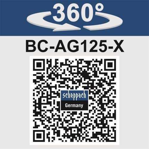 Scheppach BC-AG125-X - akkus sarokcsiszoló indukciós motorral, 125 mm-IXES 20V