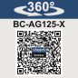   Scheppach BC-AG125-X - akkus sarokcsiszoló indukciós motorral, 125 mm-IXES 20V