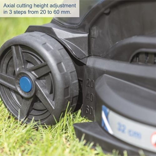 Scheppach BC-MP320-X-SET L - akkus fűnyíró indukciós motorral 3in1 IXES