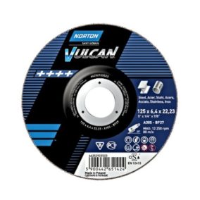 Norton Vulcan 125x6,4x22,23 fémtisztító A30S