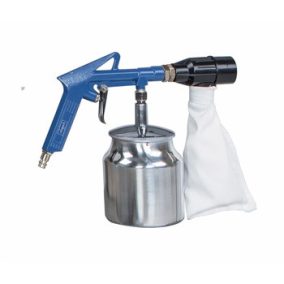   Scheppach Homokfúvó Pisztoly Szemcsegyűjtővel Pneumatikus Szerszám