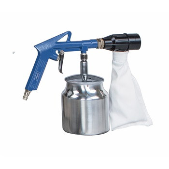 Scheppach Homokfúvó Pisztoly Szemcsegyűjtővel Pneumatikus Szerszám