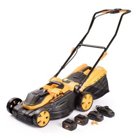   Riwall Ralm 3820 Set Akkus Fűnyíró 20v S Szénkefe Nélküli Motor