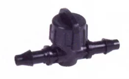 Elzárószelep 6/4mm-es csőhöz tömlővéges csatlakozással