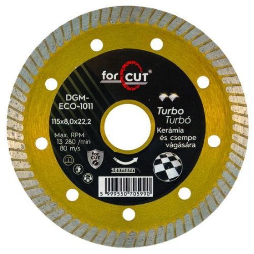 Flexmann For Cut gyémánttárcsa DGM-ECO 115x1,2x8x22,2 arany színű gránit,márvány