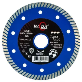   Flexmann For Cut gyémánttárcsa 125x1,2x8x22,2mm turbo KÉK gránit márvány