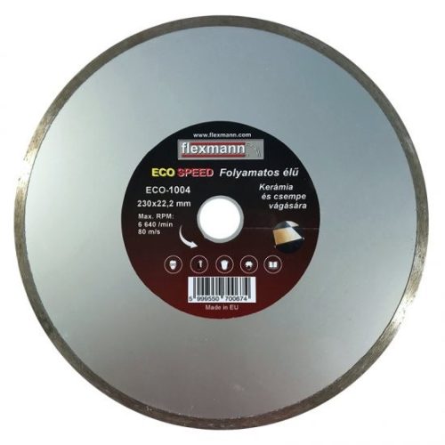 Flexmann For Cut gyémánttárcsa ECO 230x2,4x5x22,2mm folyamatos élű,kerámia