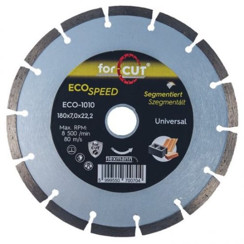 Flexmann For Cut gyémánttárcsa ECO 180x2,3x7x14x22,2mm szegmentált univerzális