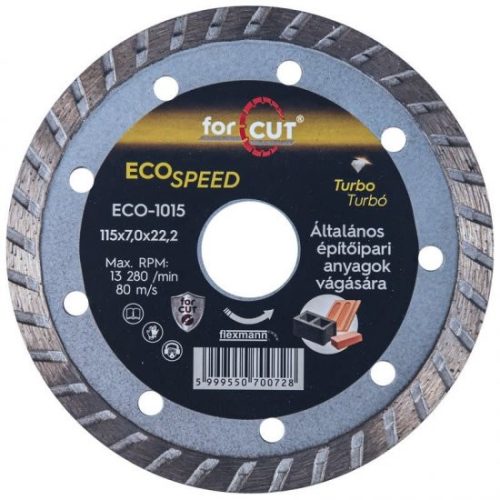 Flexmann For Cut gyémánttárcsa ECO 115x2,6x7x22,2 univerzális