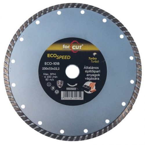 Flexmann for cut gyémánttárcsa 230x3.2x7x22.2mm turbo UNIVERZÁLIS