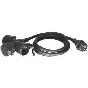 Entac elosztó 3 foglalat 0.5m IP44