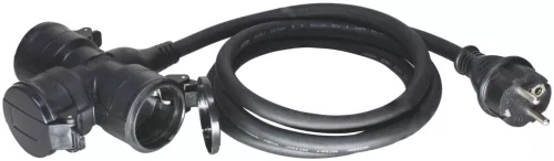 Entac elosztó 3 foglalat 0.5m IP44
