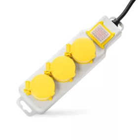 Entac elosztó 3 foglalat kapcsolóval IP44 1,5m 3G1,5
