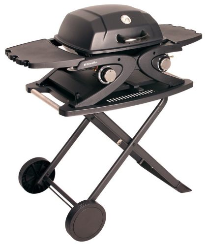 Riwall RGG 20 Compact SET gázüzemű mobil grillsütő 4,2 kW, 2 gázégővel + asztal