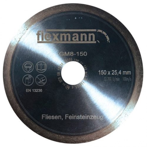 Flexmann For Cut gyémánttárcsa GM8 230x2,2x9x25,4mm folyamatos élű kerámiacsempe