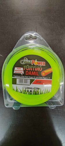 Műanyag vágószál 2mmx124m kör műa.bliszterben