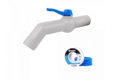 Kerti csap PP 45 KM 1' 20 cm