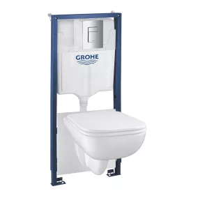   Grohe Solido Alpin fehér 5in1 WC szett, 1,13 méteres telepítési magasság 2cs
