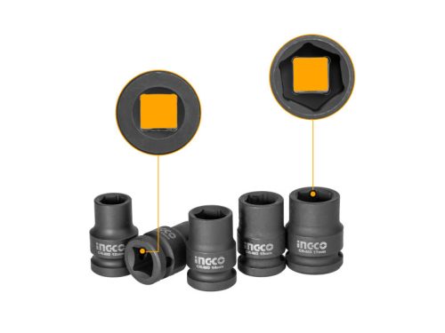 INGCO Gépi dugókulcs készlet 10 részes 1/2" 10-24 mm CrMo