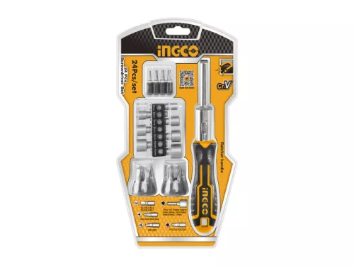 INGCO Racsnis csavarhúzó készlet 24 részes