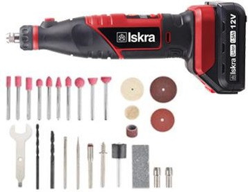 Iskra Akkus Mini Köszörű És Fúrógép Készlet Ml-Md03-120